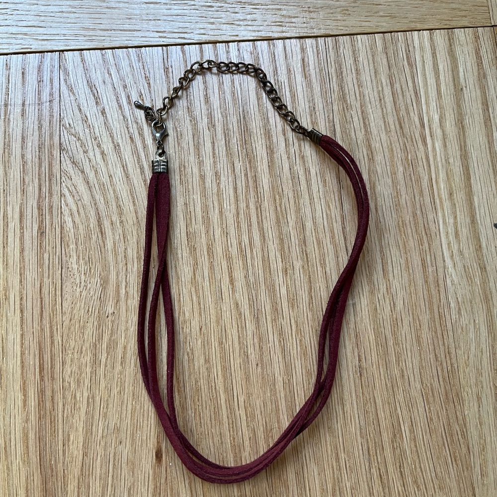 Elegant Burgundy Necklace